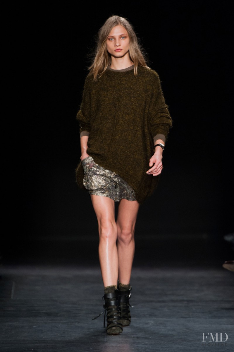 Anna Selezneva featured in  the Isabel Marant fashion show for Autumn/Winter 2014
