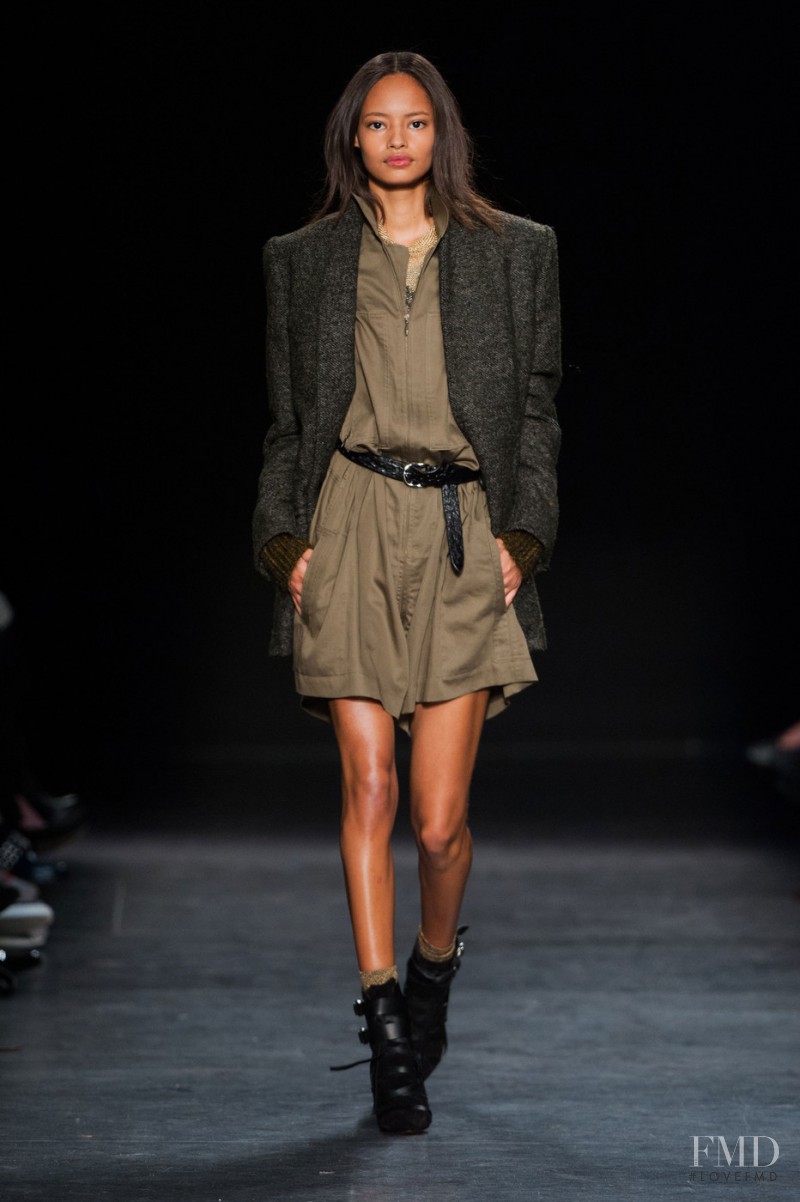 Malaika Firth featured in  the Isabel Marant fashion show for Autumn/Winter 2014