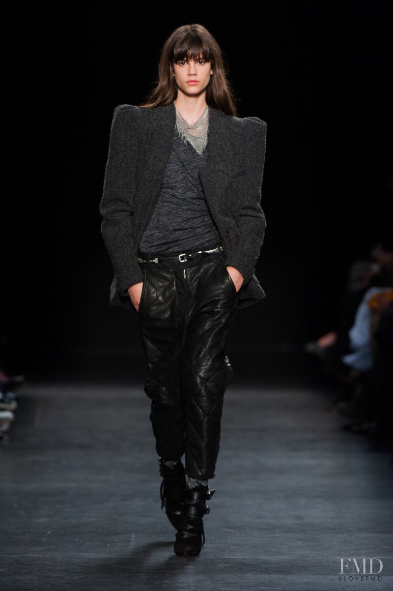 Antonina Petkovic featured in  the Isabel Marant fashion show for Autumn/Winter 2014