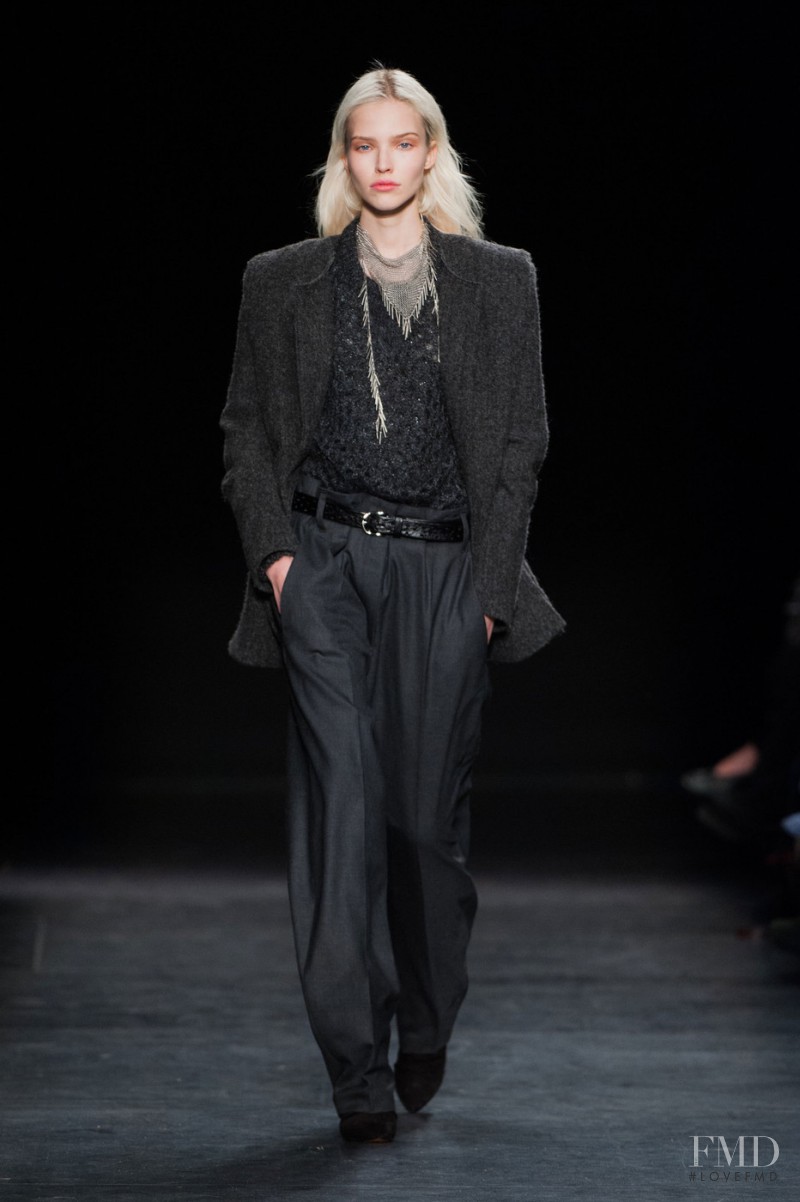 Sasha Luss featured in  the Isabel Marant fashion show for Autumn/Winter 2014