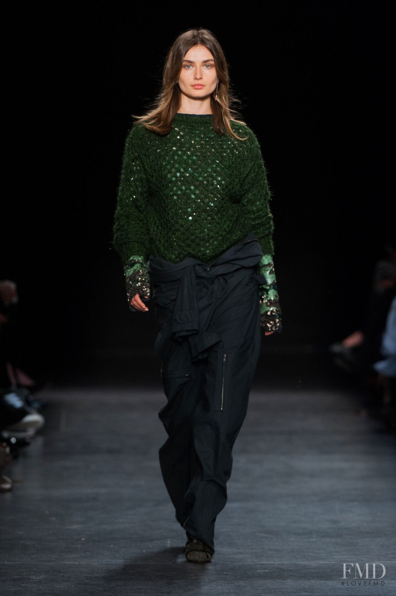 Andreea Diaconu featured in  the Isabel Marant fashion show for Autumn/Winter 2014