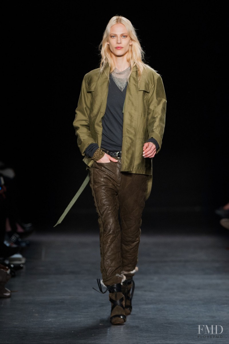 Aymeline Valade featured in  the Isabel Marant fashion show for Autumn/Winter 2014