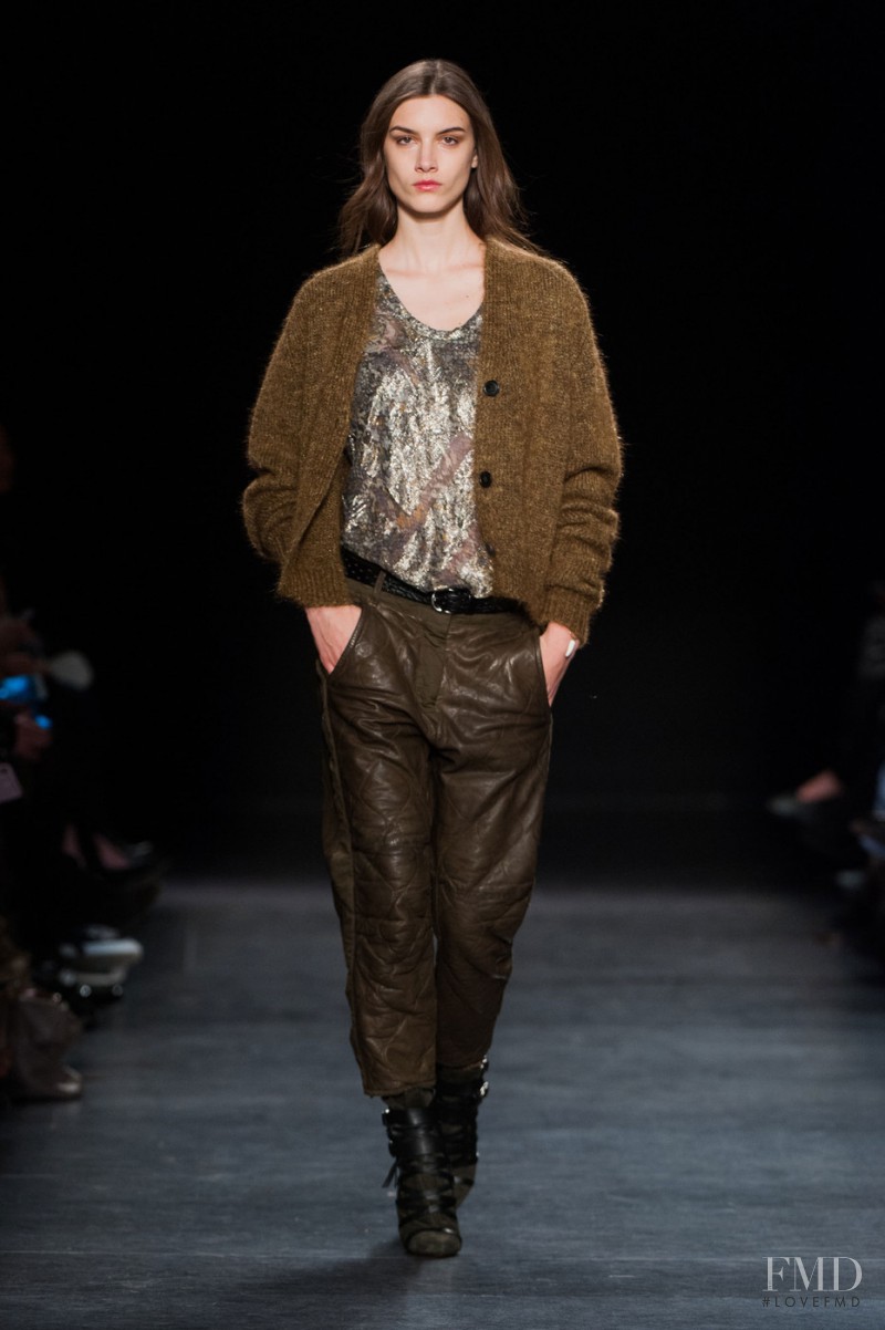 Ronja Furrer featured in  the Isabel Marant fashion show for Autumn/Winter 2014