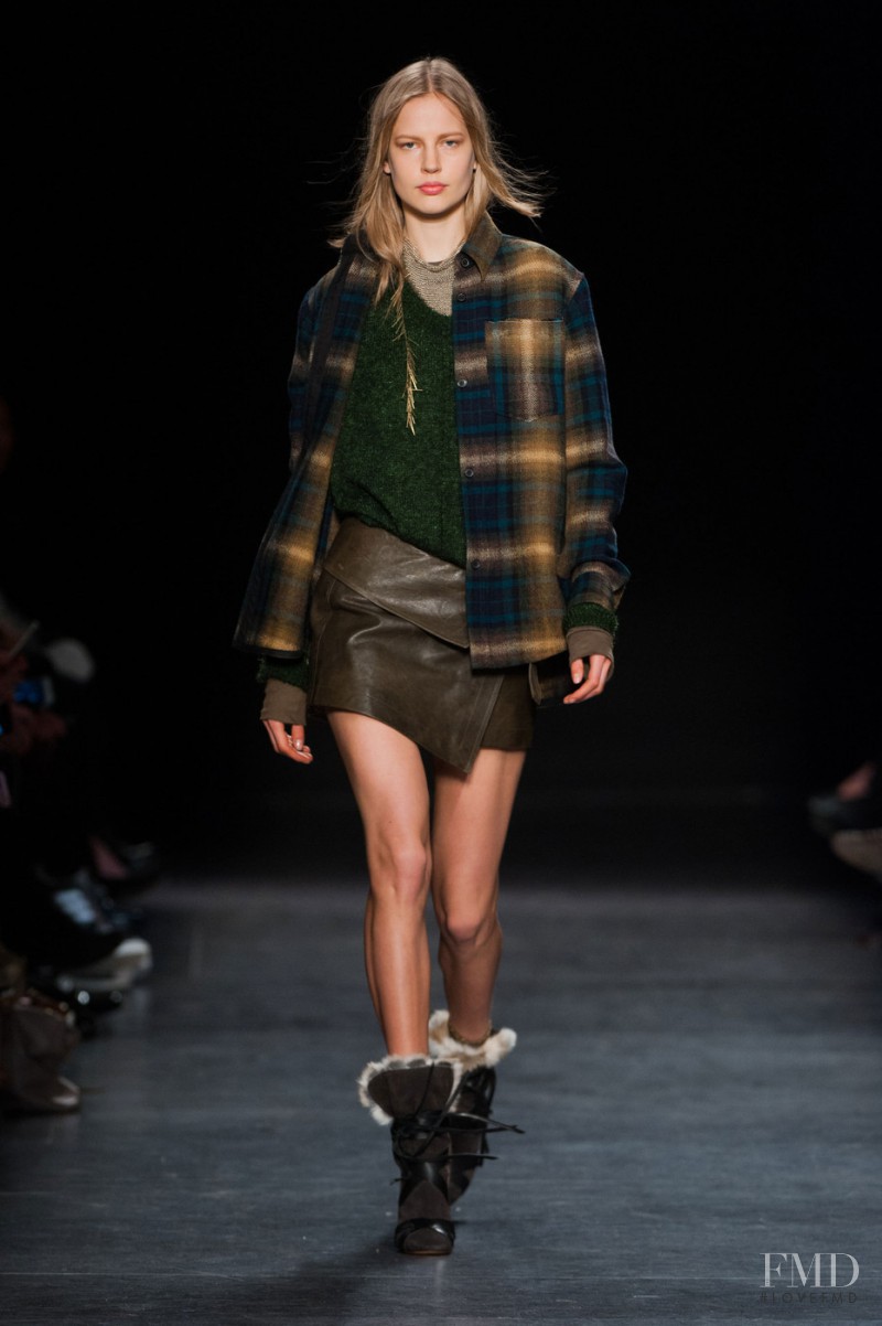 Elisabeth Erm featured in  the Isabel Marant fashion show for Autumn/Winter 2014