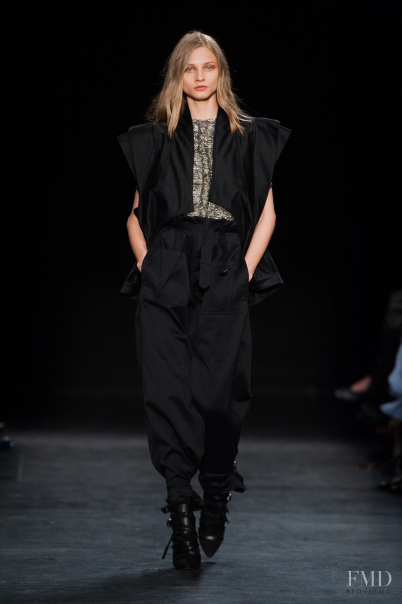 Anna Selezneva featured in  the Isabel Marant fashion show for Autumn/Winter 2014