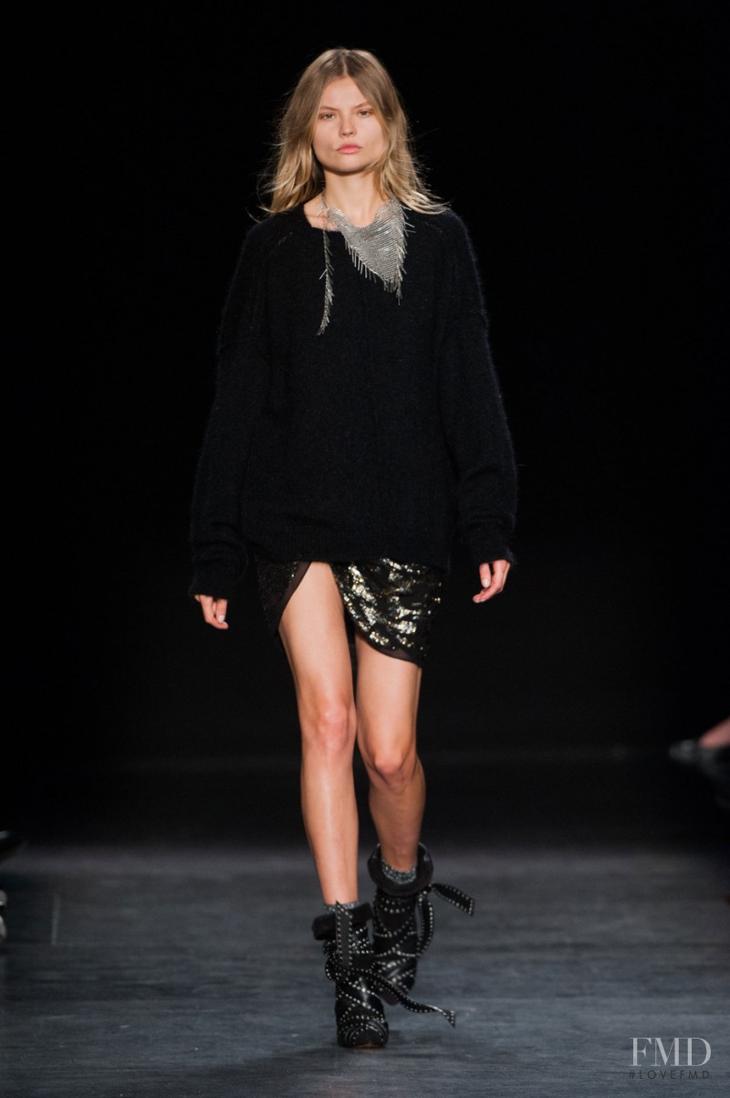 Magdalena Frackowiak featured in  the Isabel Marant fashion show for Autumn/Winter 2014