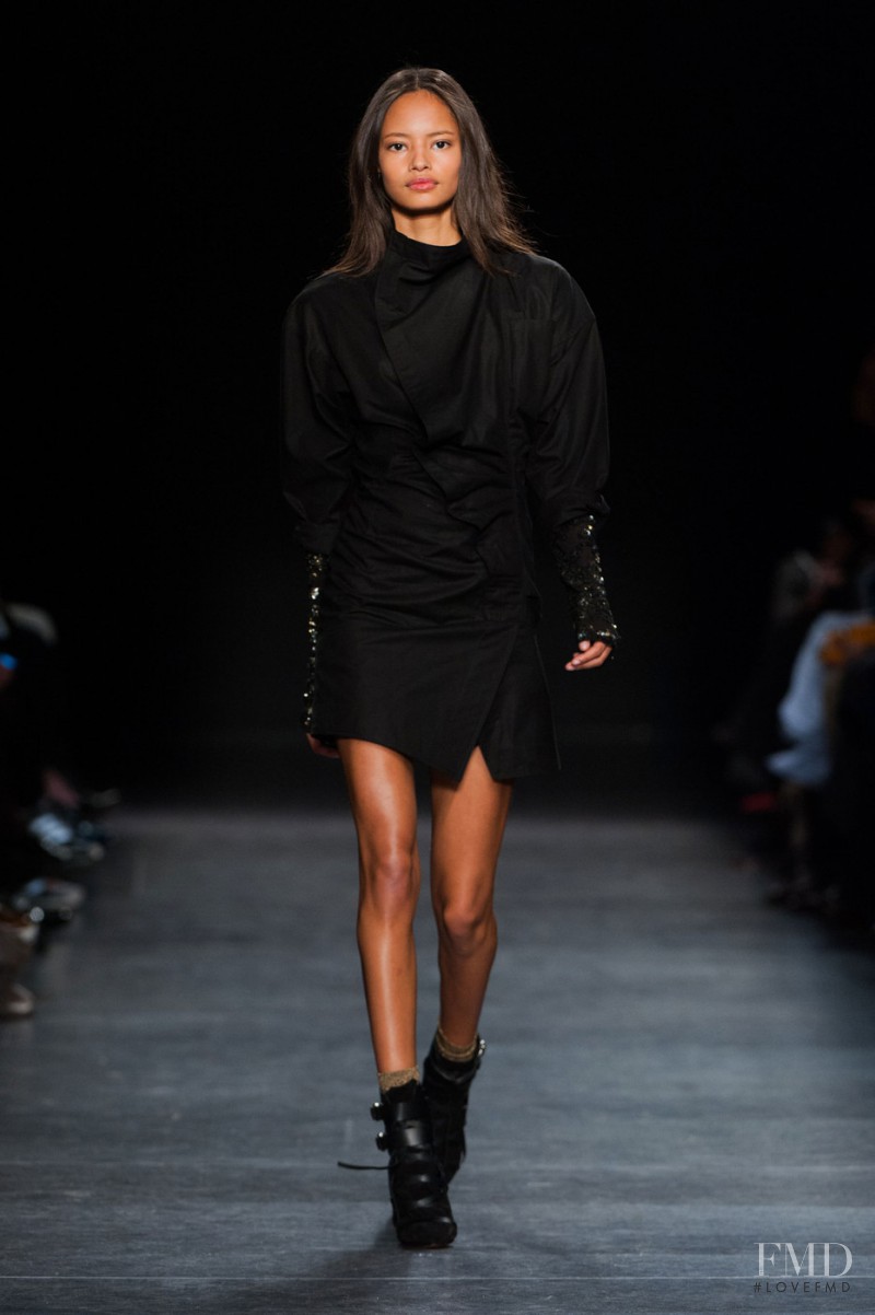 Malaika Firth featured in  the Isabel Marant fashion show for Autumn/Winter 2014