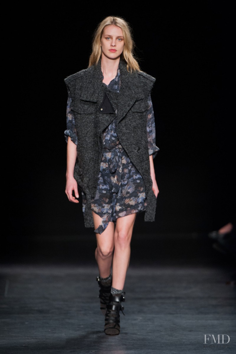 Julia Frauche featured in  the Isabel Marant fashion show for Autumn/Winter 2014