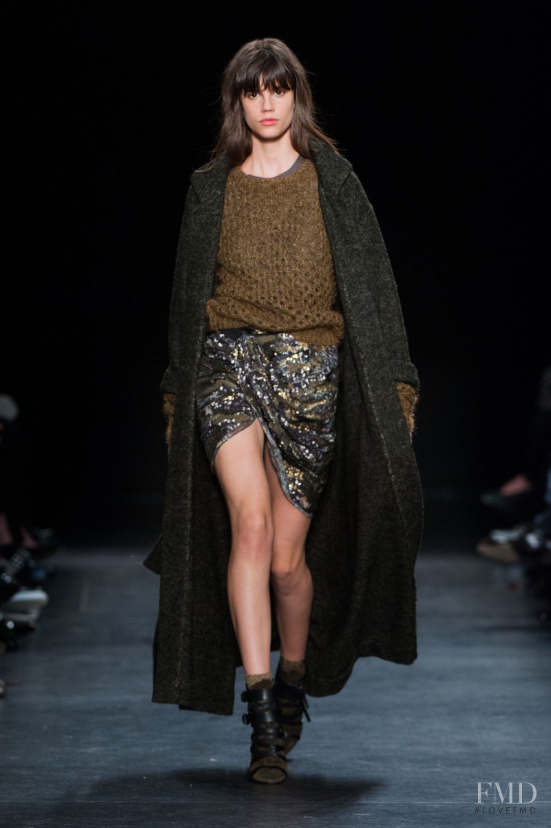 Antonina Petkovic featured in  the Isabel Marant fashion show for Autumn/Winter 2014