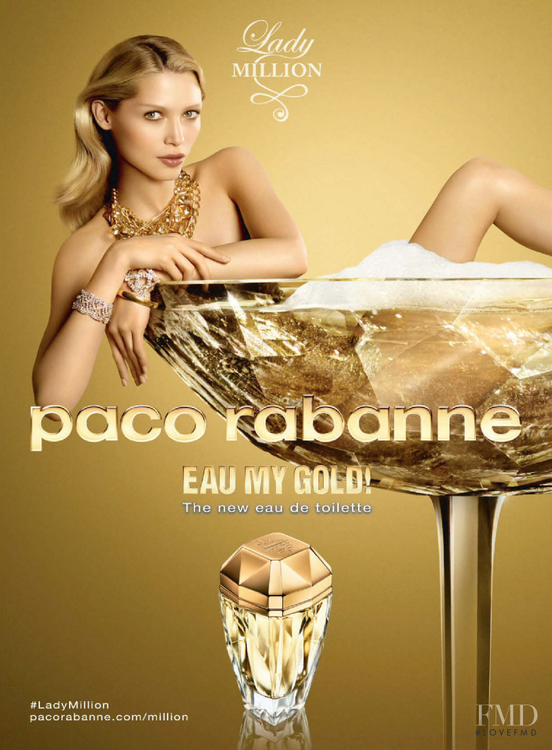 Paco Rabanne Lady Million Eau My Gold! Fragrance advertisement for Spring/Summer 2015