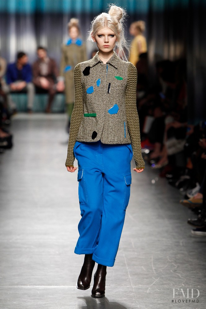 Ola Rudnicka featured in  the Missoni fashion show for Autumn/Winter 2014