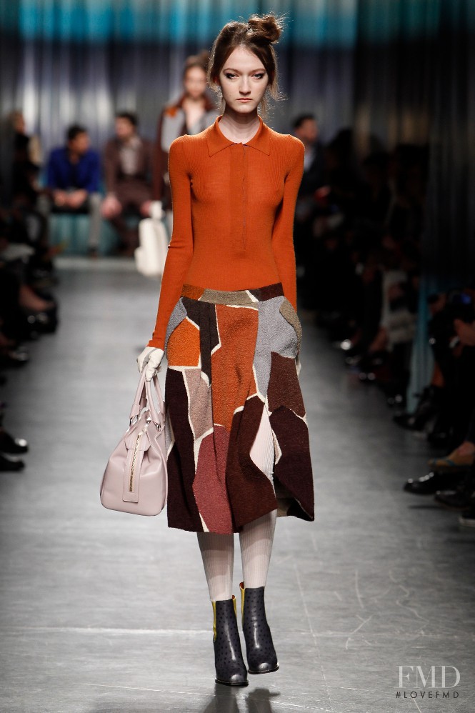 Kasia Jujeczka featured in  the Missoni fashion show for Autumn/Winter 2014