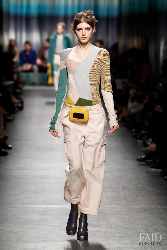 Valery Kaufman featured in  the Missoni fashion show for Autumn/Winter 2014