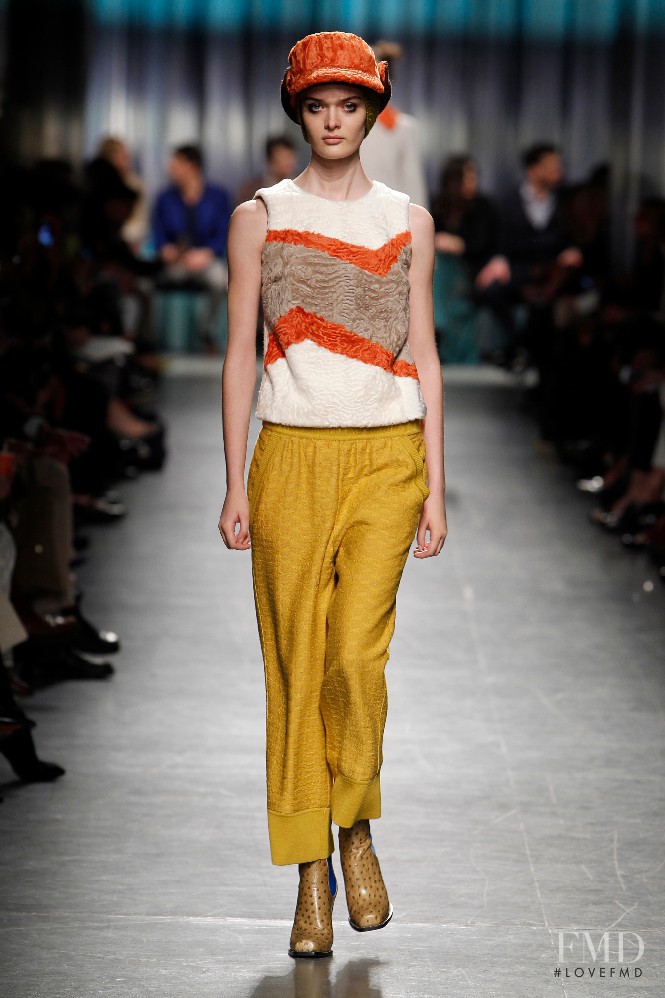 Sam Rollinson featured in  the Missoni fashion show for Autumn/Winter 2014