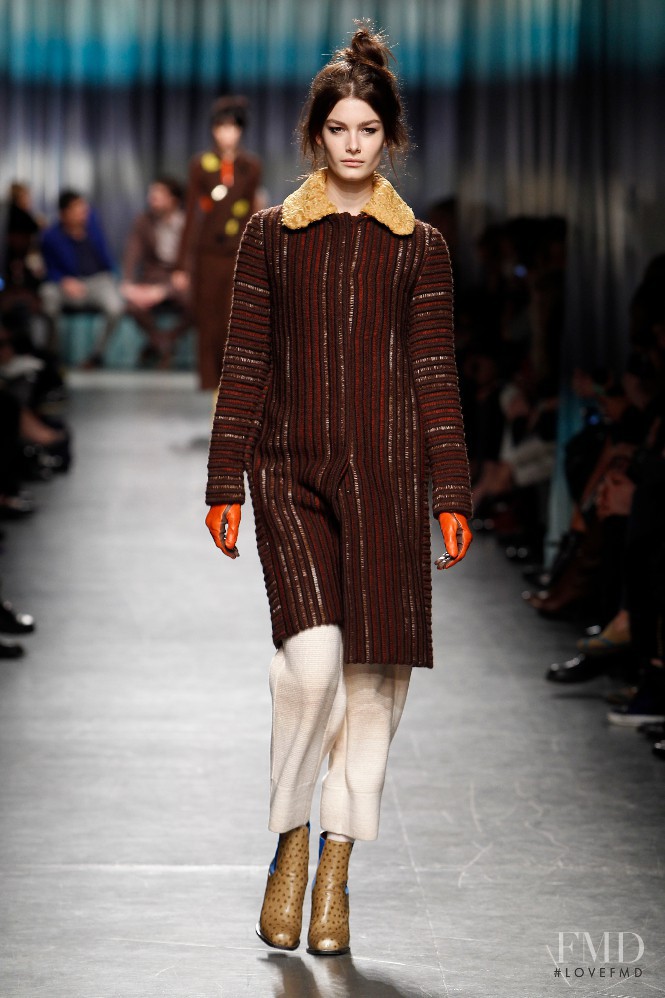 Ophélie Guillermand featured in  the Missoni fashion show for Autumn/Winter 2014