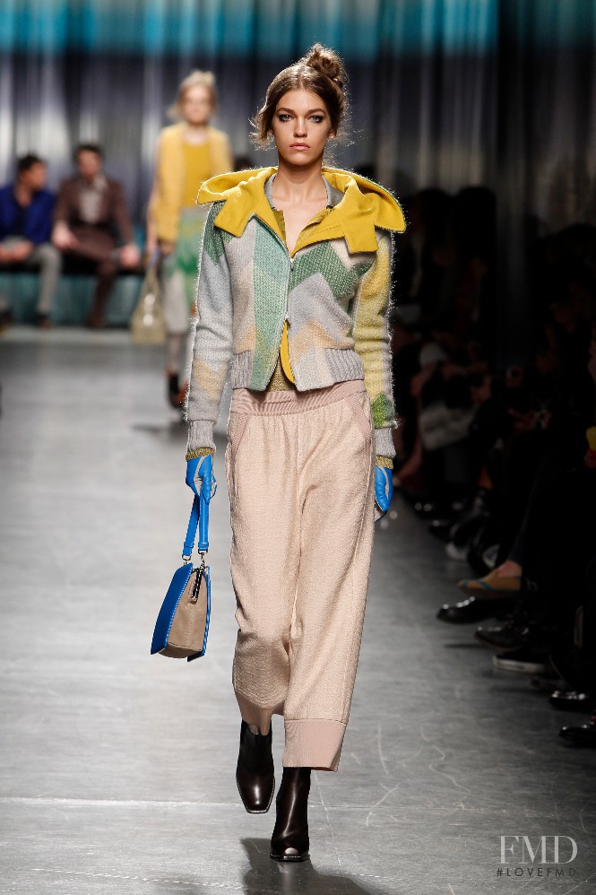 Samantha Gradoville featured in  the Missoni fashion show for Autumn/Winter 2014
