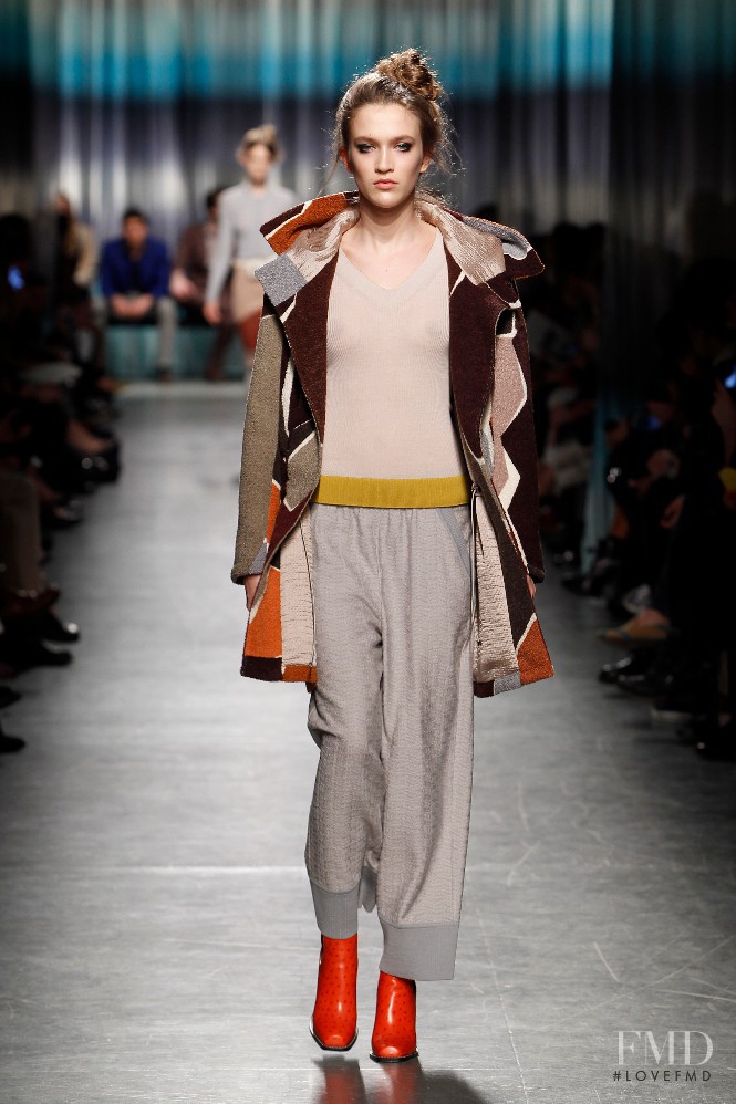 Paulina King featured in  the Missoni fashion show for Autumn/Winter 2014