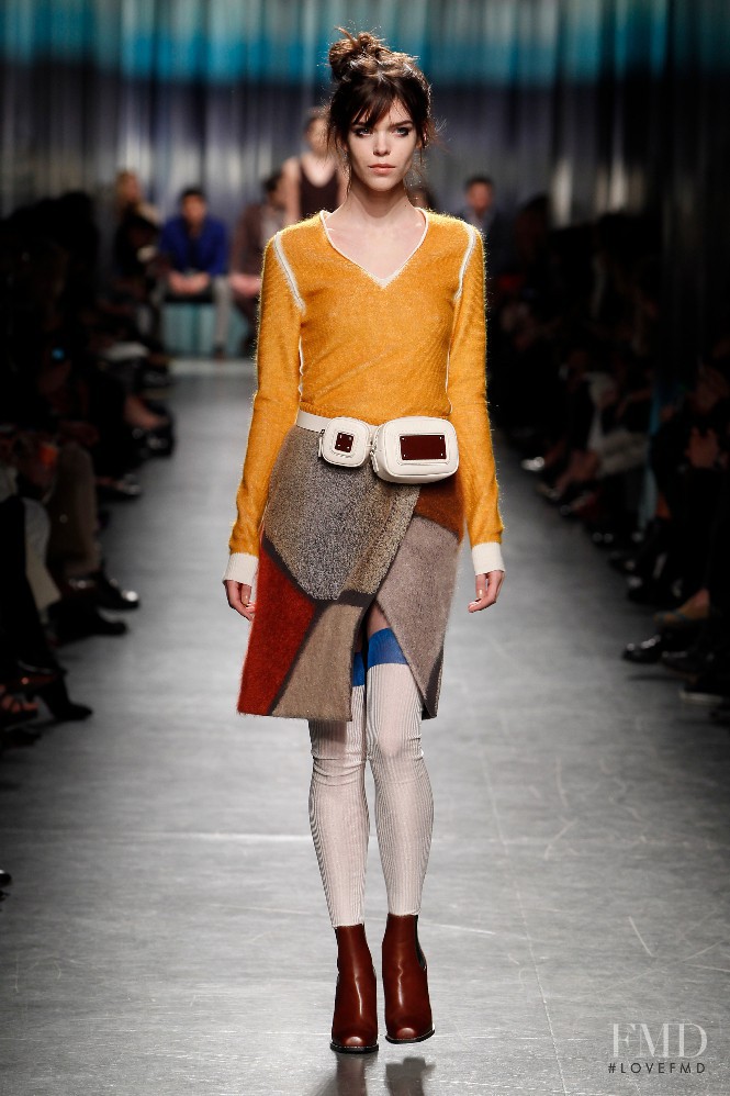 Meghan Collison featured in  the Missoni fashion show for Autumn/Winter 2014