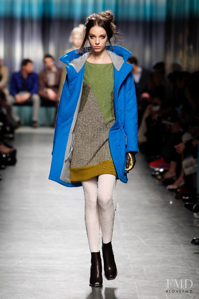 Larissa Marchiori featured in  the Missoni fashion show for Autumn/Winter 2014