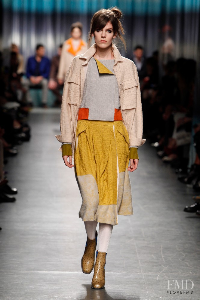 Annemijn Dijs featured in  the Missoni fashion show for Autumn/Winter 2014