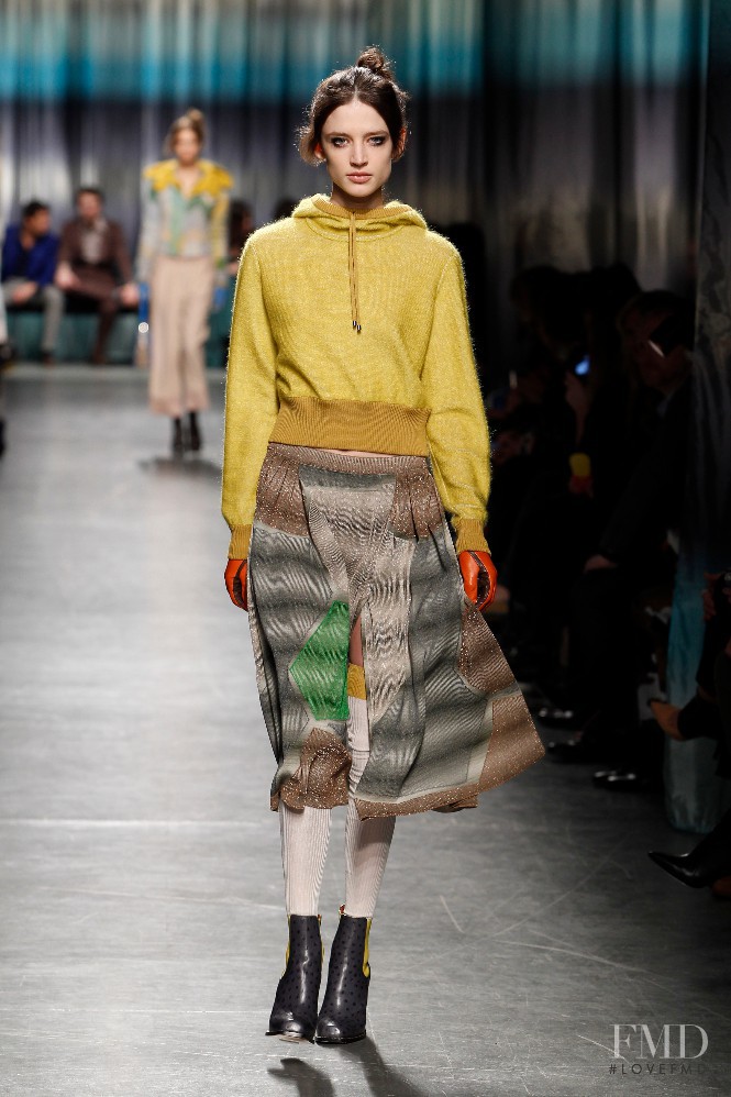 Kate Goodling featured in  the Missoni fashion show for Autumn/Winter 2014