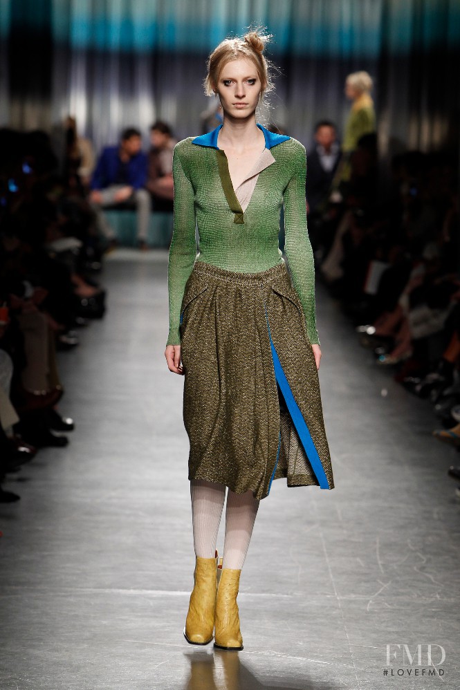 Julia Nobis featured in  the Missoni fashion show for Autumn/Winter 2014