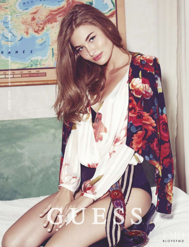 Grace Elizabeth featured in  the Guess advertisement for Autumn/Winter 2015
