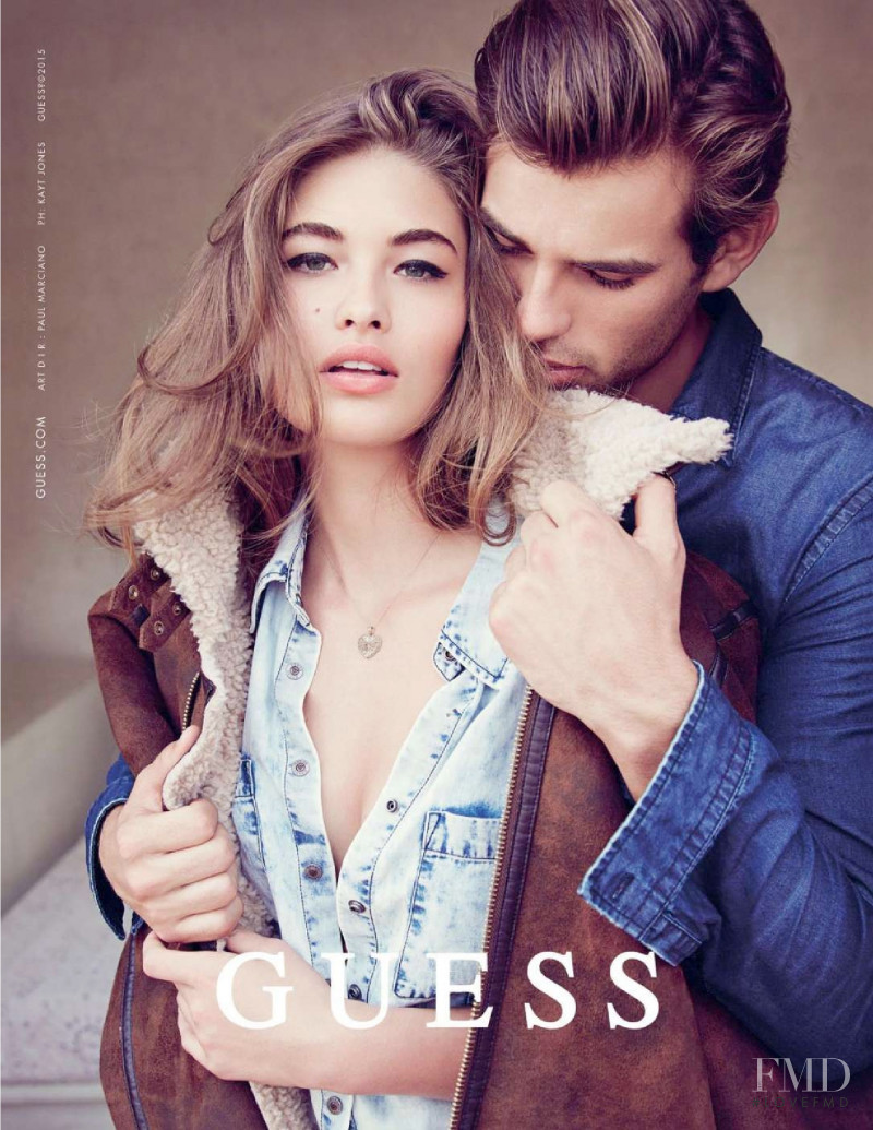 Grace Elizabeth featured in  the Guess advertisement for Autumn/Winter 2015