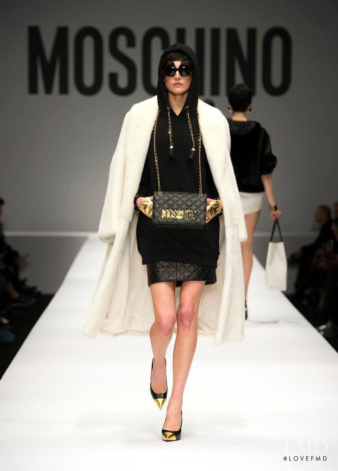 Jacquelyn Jablonski featured in  the Moschino fashion show for Autumn/Winter 2014