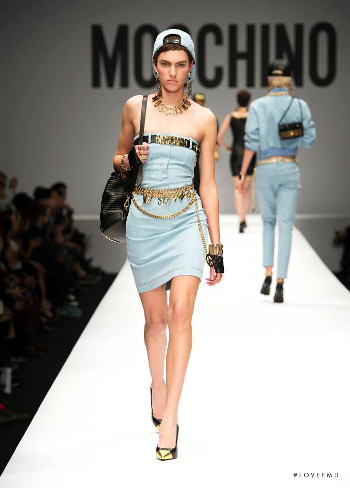 Maggie Jablonski featured in  the Moschino fashion show for Autumn/Winter 2014
