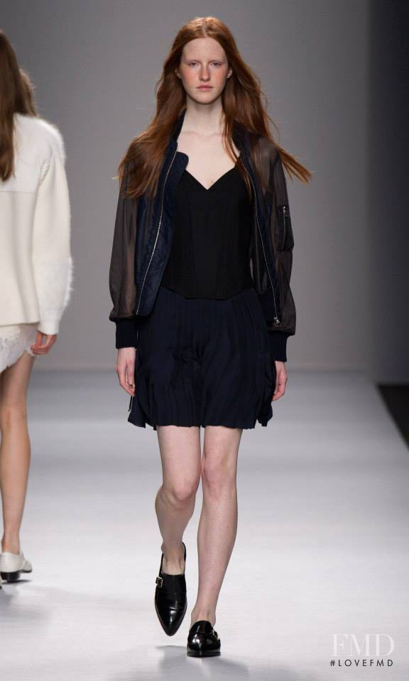 Magdalena Jasek featured in  the Vanessa Bruno fashion show for Autumn/Winter 2014
