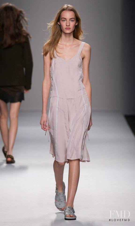 Maartje Verhoef featured in  the Vanessa Bruno fashion show for Autumn/Winter 2014