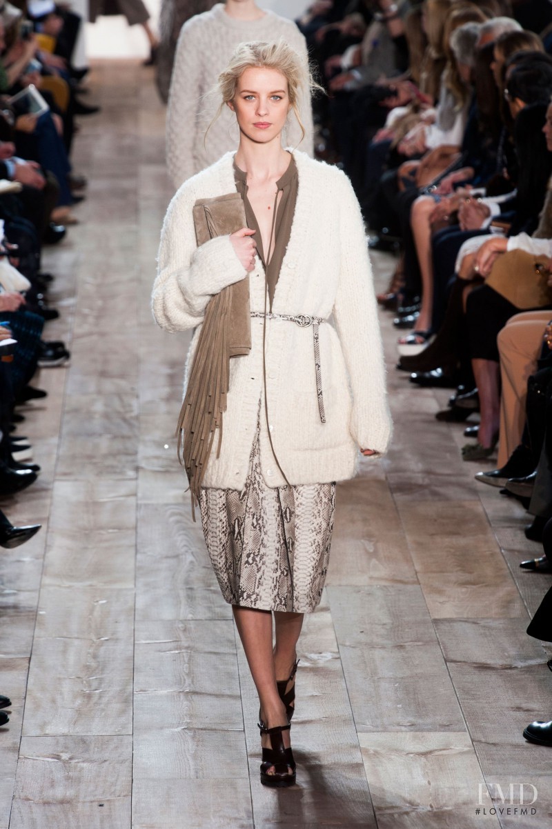 Julia Frauche featured in  the Michael Kors Collection fashion show for Autumn/Winter 2014