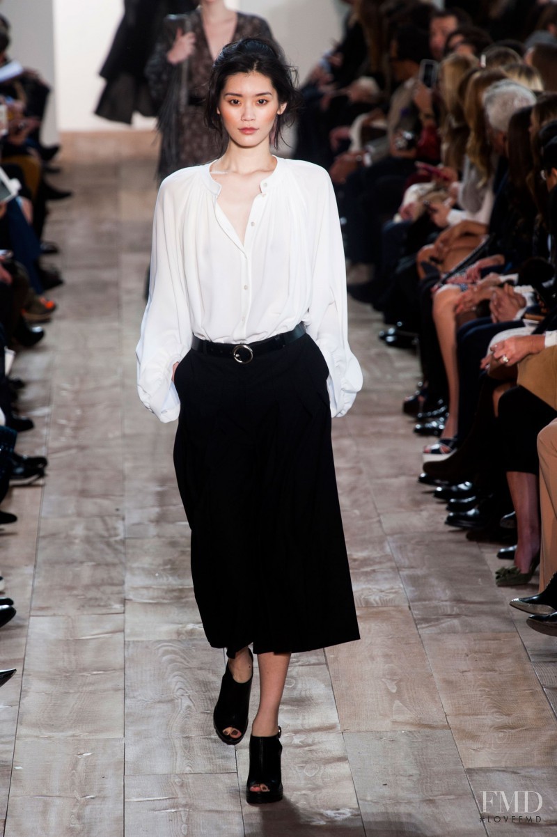 Ming Xi featured in  the Michael Kors Collection fashion show for Autumn/Winter 2014