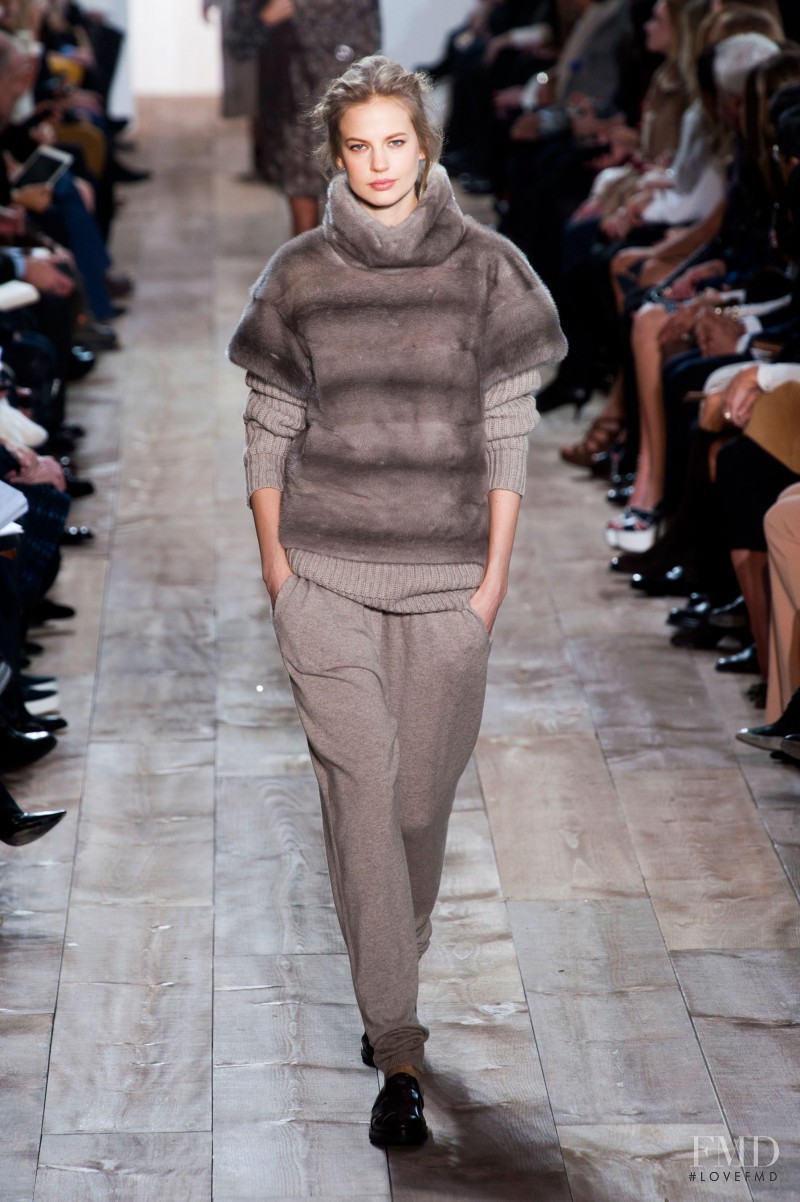 Elisabeth Erm featured in  the Michael Kors Collection fashion show for Autumn/Winter 2014