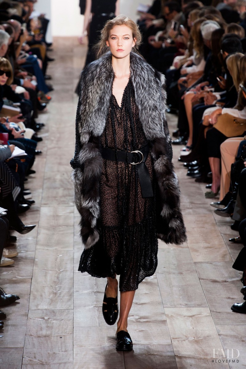 Karlie Kloss featured in  the Michael Kors Collection fashion show for Autumn/Winter 2014