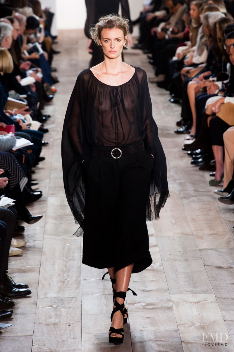 Jacquetta Wheeler featured in  the Michael Kors Collection fashion show for Autumn/Winter 2014