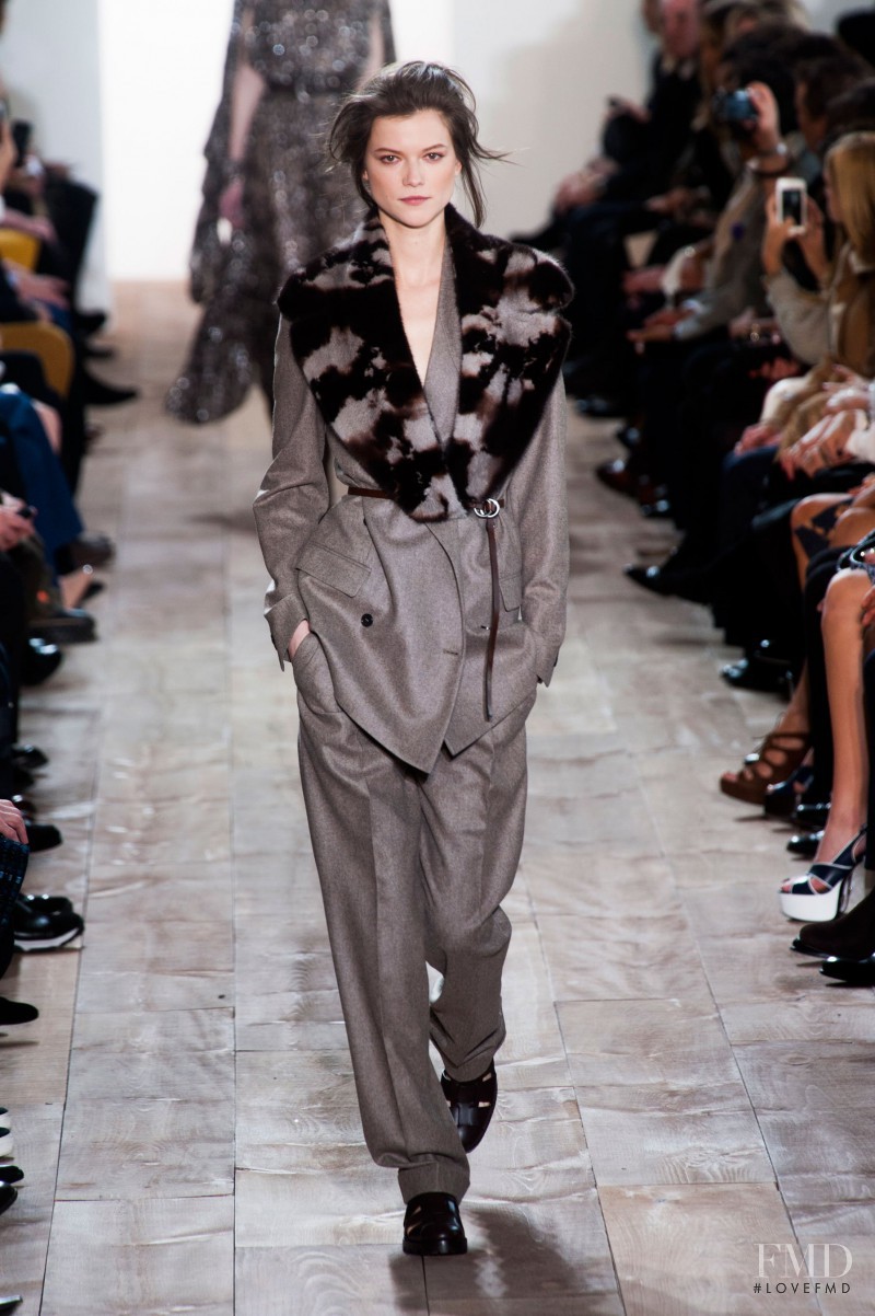 Kasia Struss featured in  the Michael Kors Collection fashion show for Autumn/Winter 2014