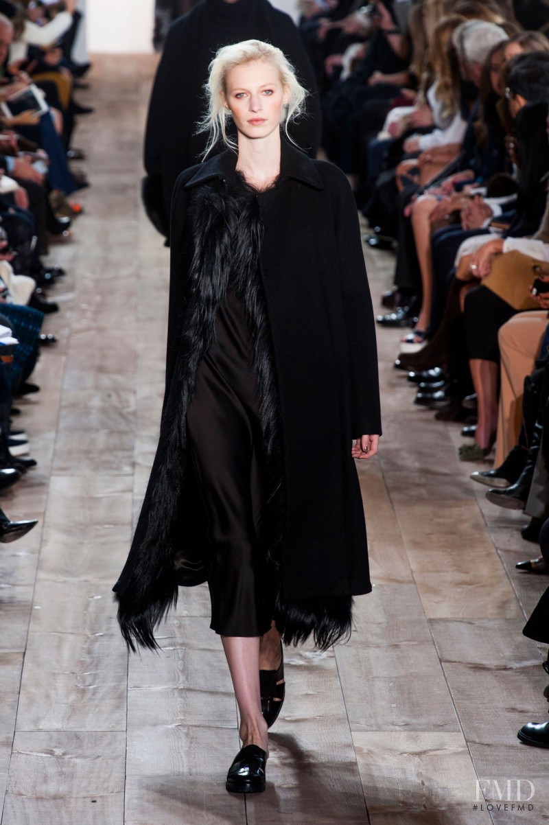 Julia Nobis featured in  the Michael Kors Collection fashion show for Autumn/Winter 2014
