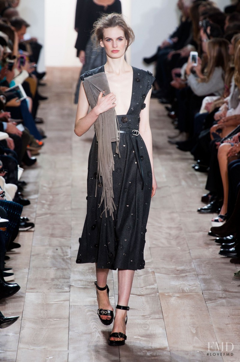 Carolina Sjöstrand featured in  the Michael Kors Collection fashion show for Autumn/Winter 2014
