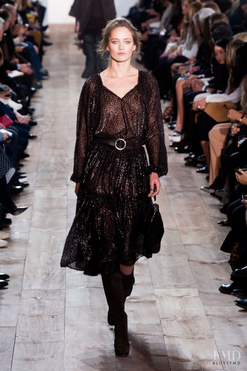 Karmen Pedaru featured in  the Michael Kors Collection fashion show for Autumn/Winter 2014