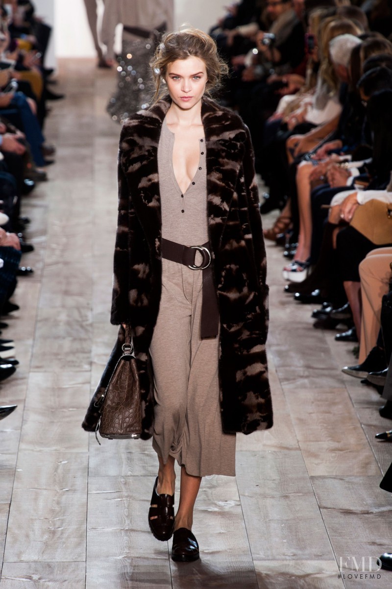 Josephine Skriver featured in  the Michael Kors Collection fashion show for Autumn/Winter 2014