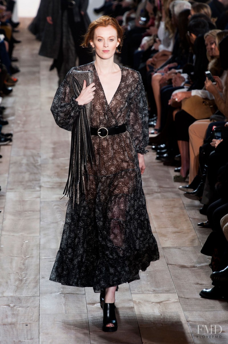 Karen Elson featured in  the Michael Kors Collection fashion show for Autumn/Winter 2014