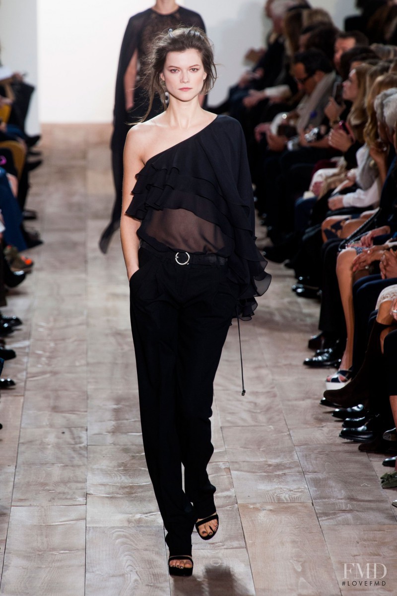 Kasia Struss featured in  the Michael Kors Collection fashion show for Autumn/Winter 2014