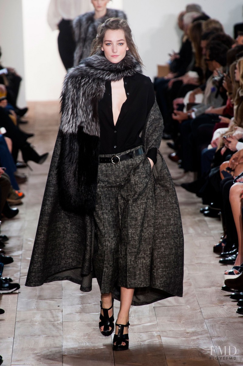 Joséphine Le Tutour featured in  the Michael Kors Collection fashion show for Autumn/Winter 2014