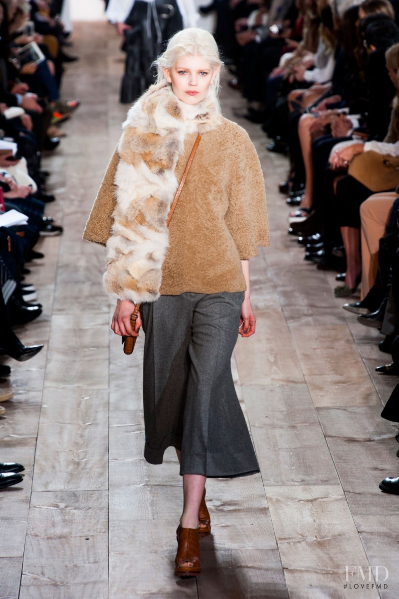 Ola Rudnicka featured in  the Michael Kors Collection fashion show for Autumn/Winter 2014