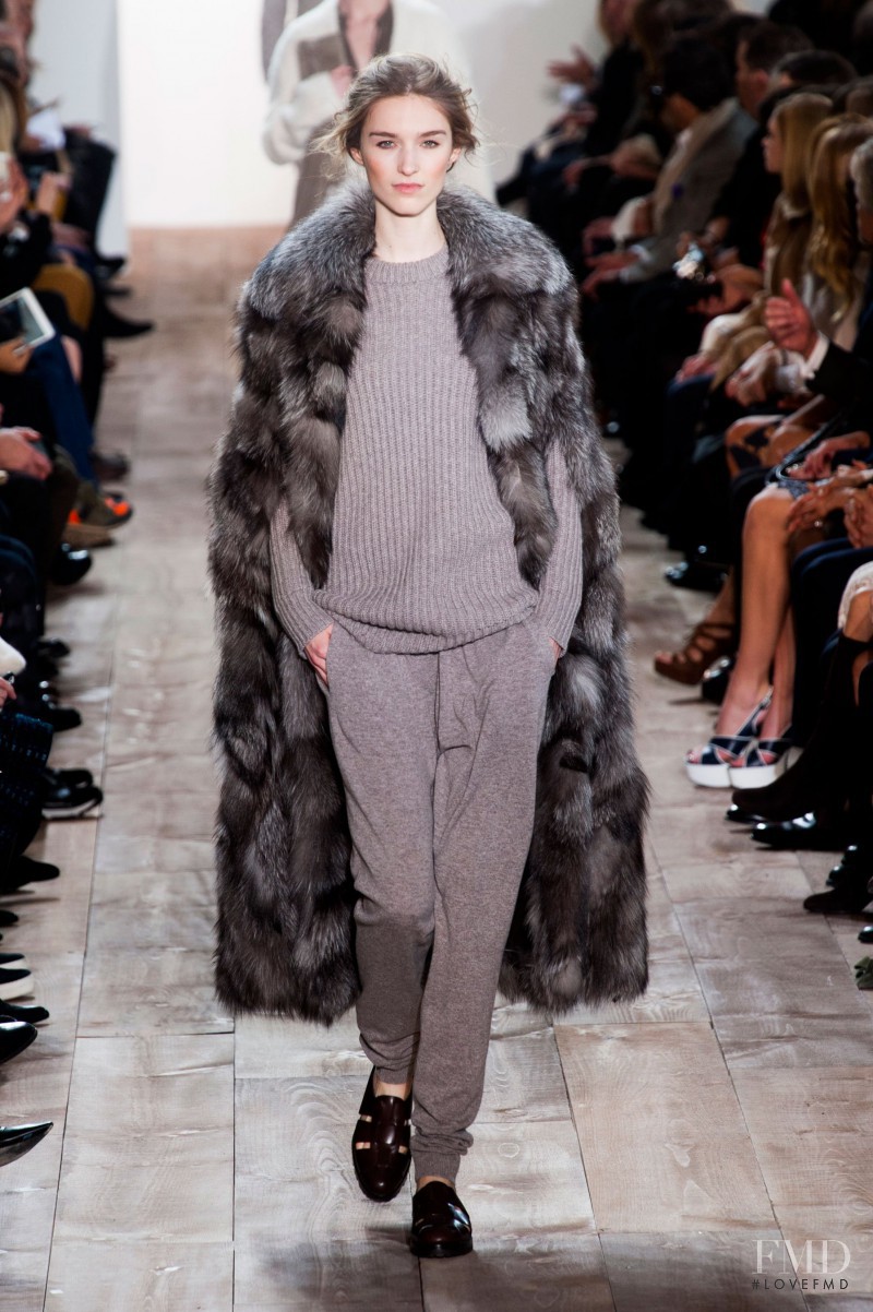 Manuela Frey featured in  the Michael Kors Collection fashion show for Autumn/Winter 2014