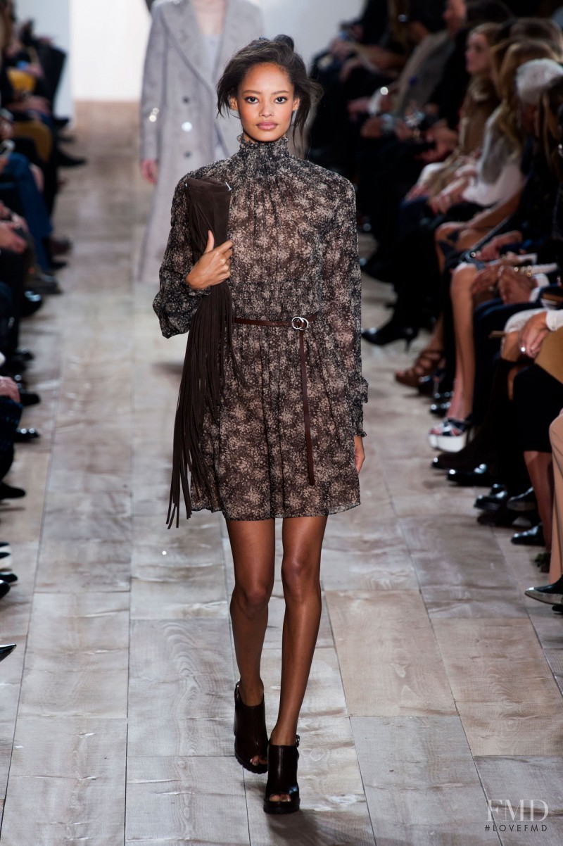 Malaika Firth featured in  the Michael Kors Collection fashion show for Autumn/Winter 2014