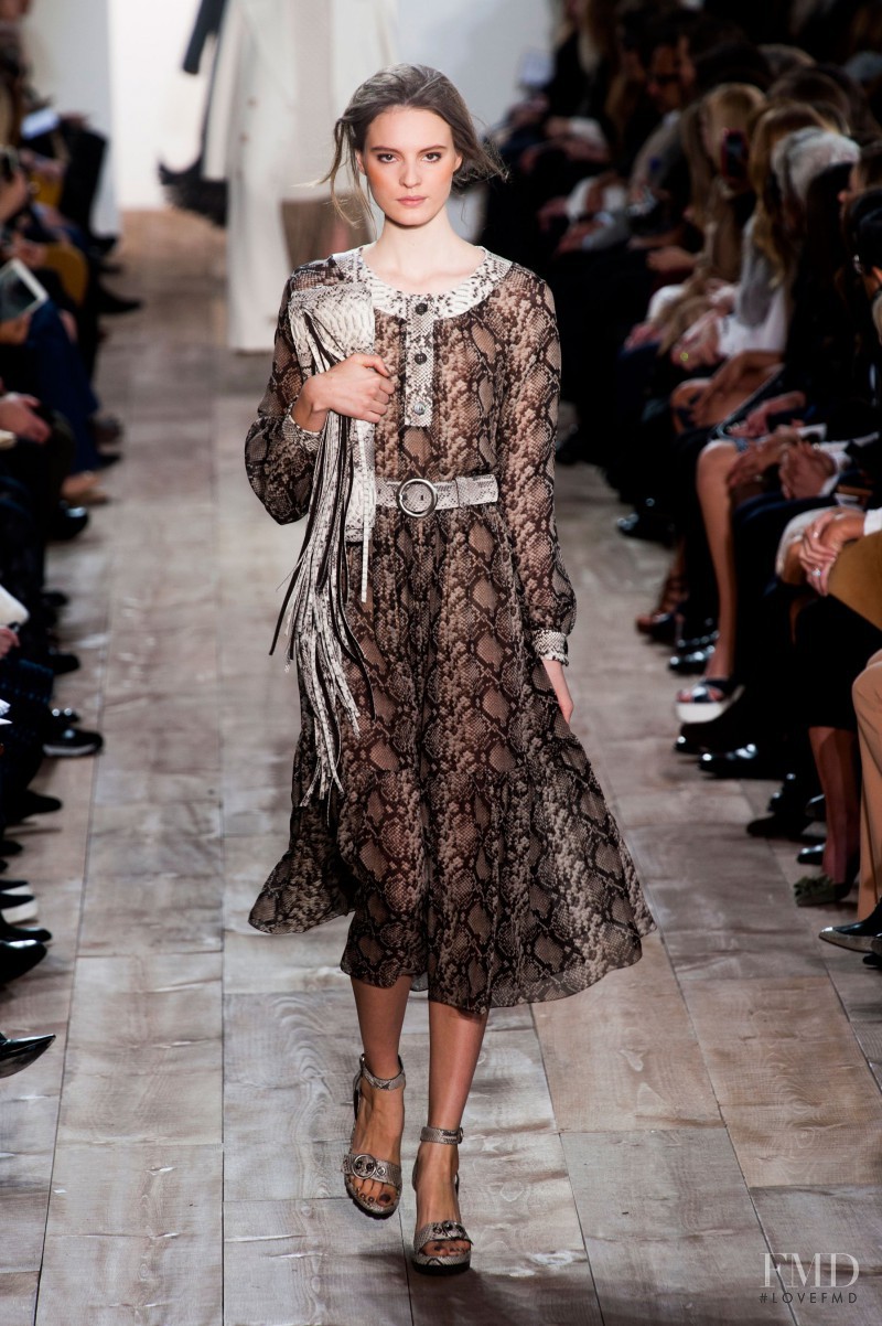 Tilda Lindstam featured in  the Michael Kors Collection fashion show for Autumn/Winter 2014