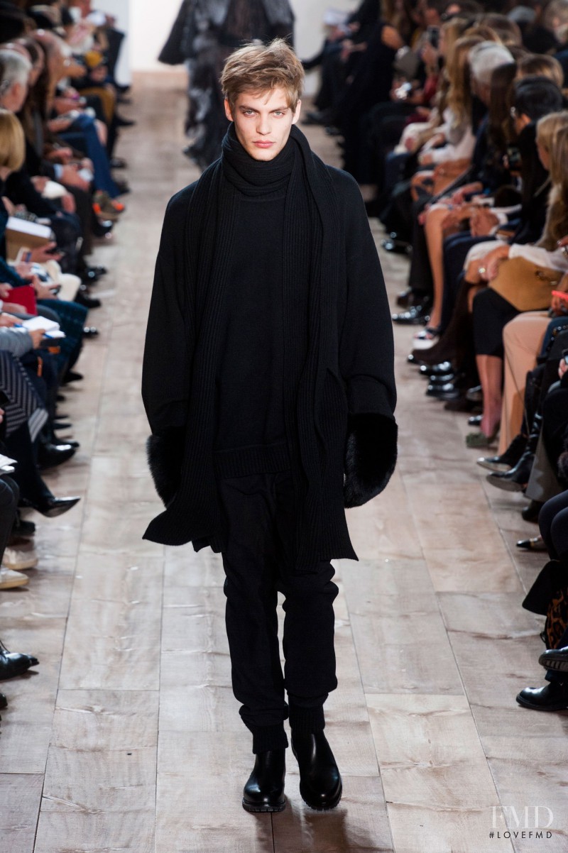 Baptiste Radufe featured in  the Michael Kors Collection fashion show for Autumn/Winter 2014